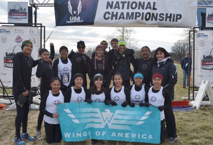 Front Row(L-R):C. Jostews, N. Coleman, C. Lewis, C. Ben, G. Cly, J. Huma/ Second Row (L-R): P. Panana, M. Leekya, J. Secody, P. Charlie, B. Levi, M. Wahpepah-Harris, Coach J. Nells, Coach Whirlwind Soldier/ Back Row(L-R): J. Riley, K. Broaddrick