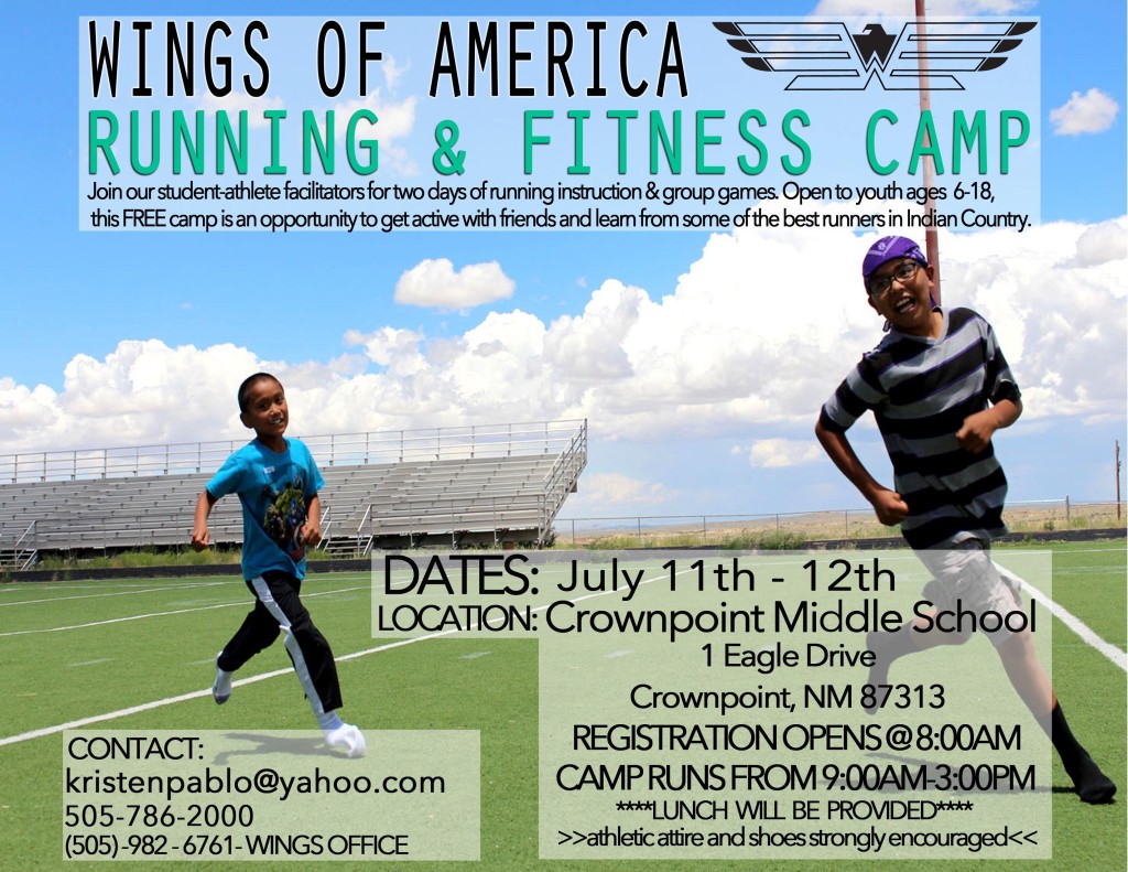 Running & Fitness Camp Crownpoint, NM Wings of America