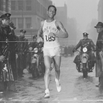 Tarzan Brown Winning the 1939 Boston Marathon